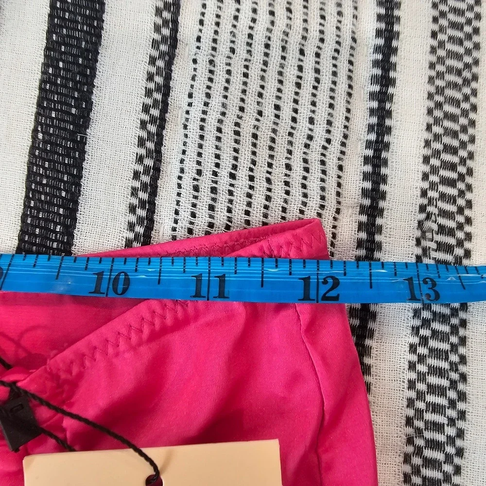 Mars The Label 2pc Hot Pink Mini Skirt Ruched & Drawstring Tie panties